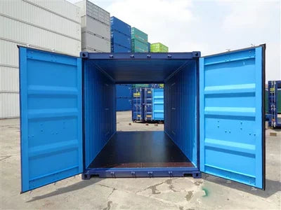 20 pies con puertas en ambos extremos nuevo Azul